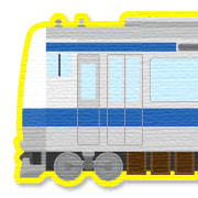 อิโมจิไลน์ Saitama Tokyo green train&station sign