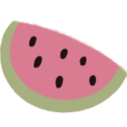 อิโมจิไลน์ Avocado and watermelon daily expression