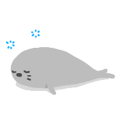 อิโมจิไลน์ Lazy Seal emoji