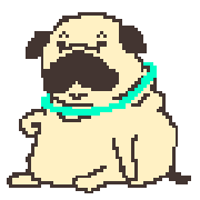 อิโมจิไลน์ dog of pixel art