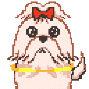 อิโมจิไลน์ dog of pixel art