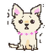 อิโมจิไลน์ dog of pixel art