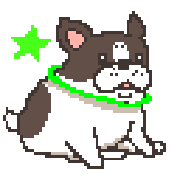 อิโมจิไลน์ dog of pixel art