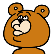 อิโมจิไลน์ The cute and annoying bear Emoji Anime 1