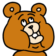 อิโมจิไลน์ The cute and annoying bear Emoji Anime 1