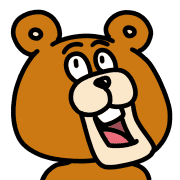 อิโมจิไลน์ The cute and annoying bear Emoji Anime 1