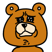 อิโมจิไลน์ The cute and annoying bear Emoji Anime 1