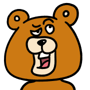 อิโมจิไลน์ The cute and annoying bear Emoji Anime 1