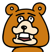 อิโมจิไลน์ The cute and annoying bear Emoji Anime 1