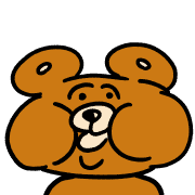 อิโมจิไลน์ The cute and annoying bear Emoji Anime 1