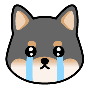 อิโมจิไลน์ Cute Black Shibainu Emoji 40