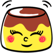 อิโมจิไลน์ Custard pudding Emoji