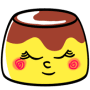 อิโมจิไลน์ Custard pudding Emoji