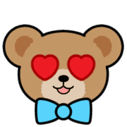 อิโมจิไลน์ Teddy Bear Face EMOJI[LIGHT BLUE]