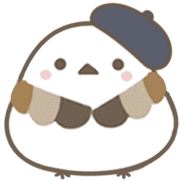 อิโมจิไลน์ Cute Shimaenaga autumn Emoji