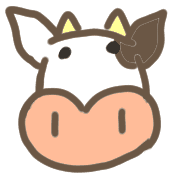 อิโมจิไลน์ Cow's free daily life