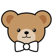 อิโมจิไลน์ Teddy Bear Face EMOJI[WHITE]