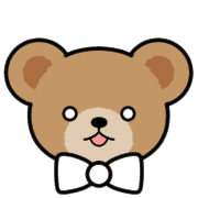 อิโมจิไลน์ Teddy Bear Face EMOJI[WHITE]