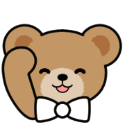 อิโมจิไลน์ Teddy Bear Face EMOJI[WHITE]