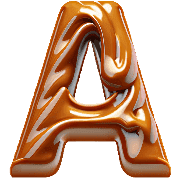 อิโมจิไลน์ Caramel Deco Emoji (Alphabet/Numbers)