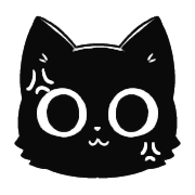 อิโมจิไลน์ With Black Cat in conversation 2 Emoji