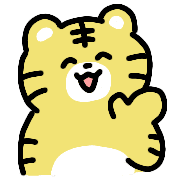 อิโมจิไลน์ Cheerful Tiger Emoji 03