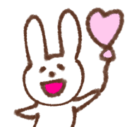 อิโมจิไลน์ cute rabbit happy enjoy emoji