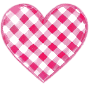 อิโมจิไลน์ Checkered Heart Soft Emoji