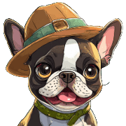 อิโมจิไลน์ Boston Terrier Emoji for every day