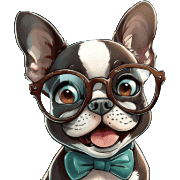 อิโมจิไลน์ Boston Terrier Emoji for every day