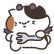 Sanfa cat ฮาโลวีน อิโมจิแอนิเมชัน