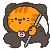 Sanfa cat ฮาโลวีน อิโมจิแอนิเมชัน รูปที่ 38