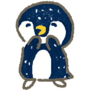 อิโมจิไลน์ Nordic style/healing penguin emoji