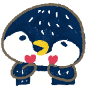 อิโมจิไลน์ Nordic style/healing penguin emoji