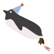 อิโมจิไลน์ Cute daily life of penguins&arctic hares