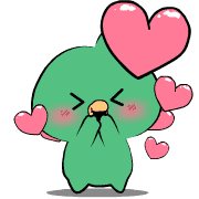 อิโมจิไลน์ Green Bird : Animated Emoji