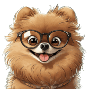 อิโมจิไลน์ Brown Pomeranian Emoji for everyday use