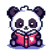 อิโมจิไลน์ Cute panda emoji(pixel art)