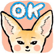 อิโมจิไลน์ Emoji fennec fox mania