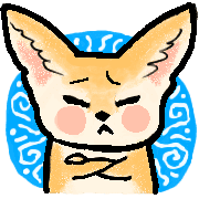 อิโมจิไลน์ Emoji fennec fox mania