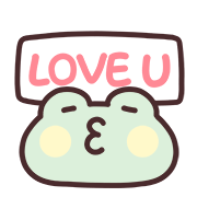Lazynfatty - GuaGua Frog อิโมจิ