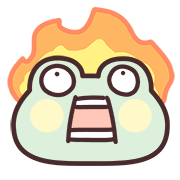 Lazynfatty - GuaGua Frog อิโมจิ รูปที่ 15
