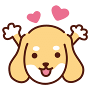 อิโมจิไลน์ Cute dachshund dog_Emoji Ver.4