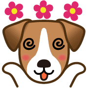 อิโมจิไลน์ Jack Russell Terrier Emoji 7