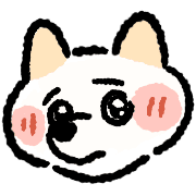 อิโมจิไลน์ White Shiba Inu - Useful Daily