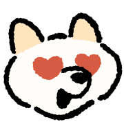 อิโมจิไลน์ White Shiba Inu - Useful Daily