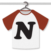 อิโมจิไลน์ Connected Raglan T-shirt Alphabet