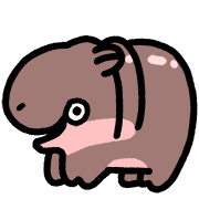 อิโมจิไลน์ little Hippo pig emoji