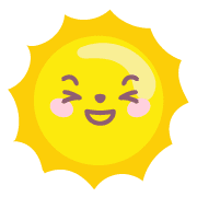 อิโมจิไลน์ sun and cloud emoji