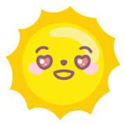 อิโมจิไลน์ sun and cloud emoji